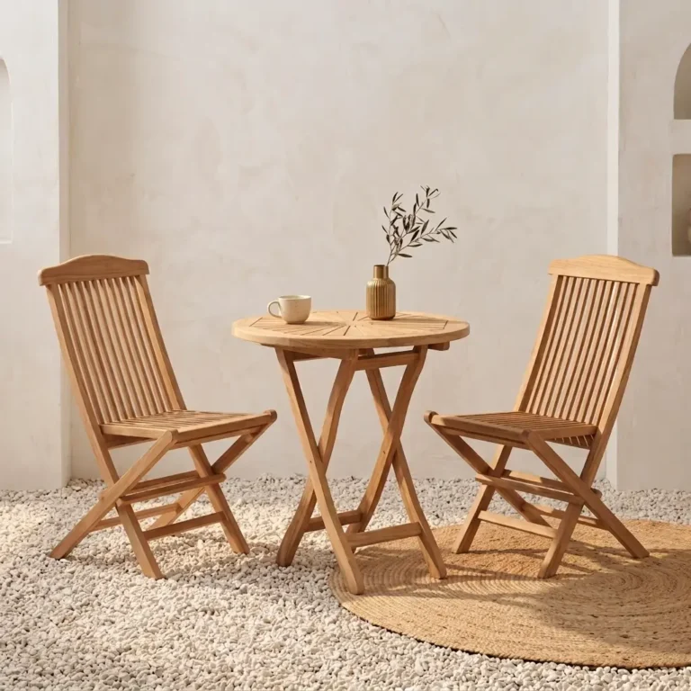 Teak outdoor furniture made in Indonesia