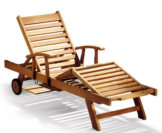 luxury teak sun lounger with arms, Teak Wood Sun Lounger, Outdoor Teak Lounger, Luxury Sunbed, Poolside Lounger, Teak Chaise Lounge